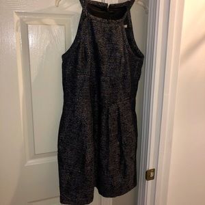 Black shiny short dress by Rachel Roy